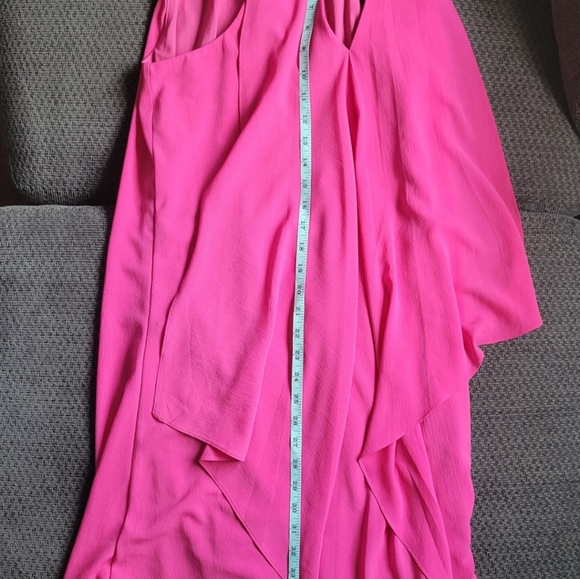 🩷 Kensie Size 8 Women's Draped Snake-Chain Keyhole Dress-ROSE - Picture 6 of 11